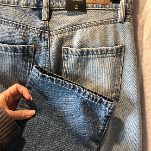 NWT BLANKNYC jeans Baxter limited edition wide leg asymmetrical waist size 26 - Picture 8 of 8